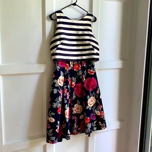 Moulinette Soeurs Striped Floral Dress